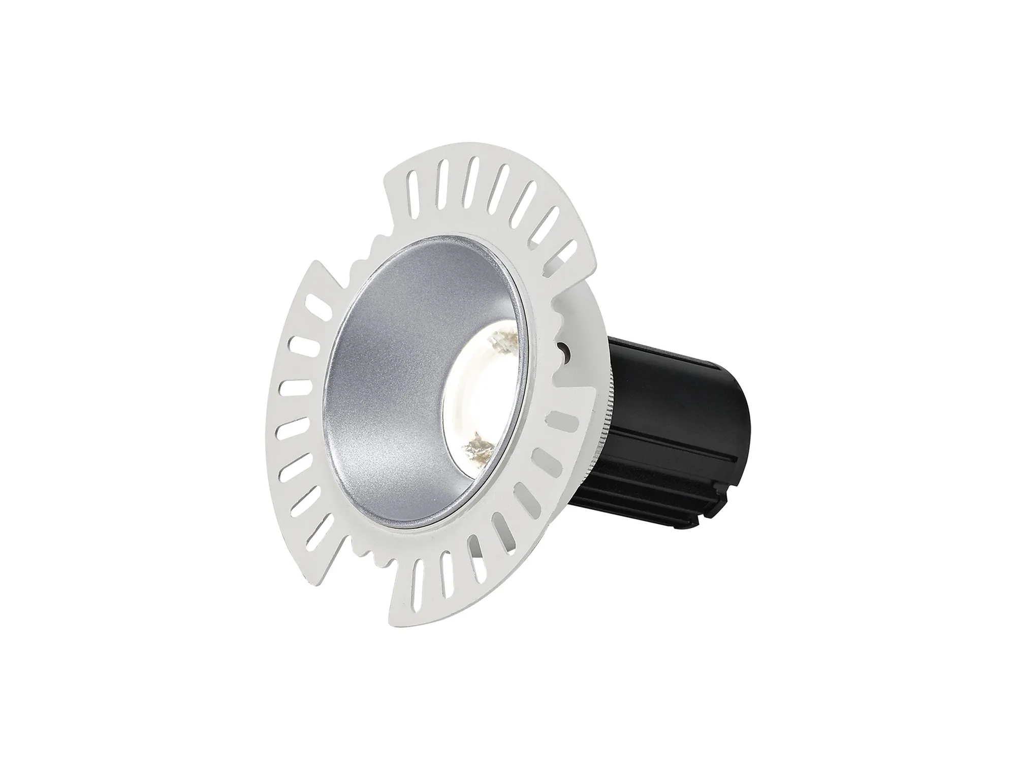 Basy 10 Tridonic Powered 10W 2700K 710lm 36° CRI>90 LED Engine Silver Fixed Recessed Spotlight, IP20